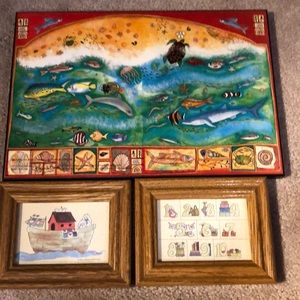 Noahs ark theme - wall plaques